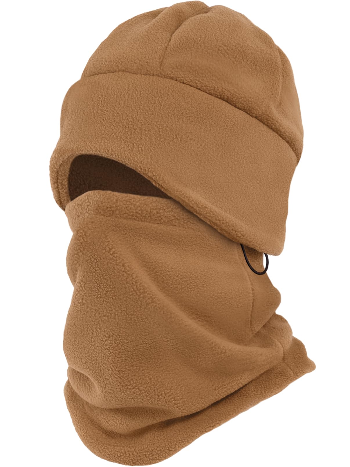 Winter Beanie Hat Scarf Set with Ear Flaps for Men Women Knit Fleece Lined Skull Cap Windproof Neck Warmer Gaiter